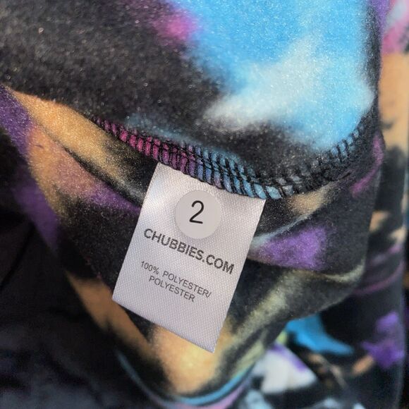 Chubbies Show Stopper Low Pile Fleece Quarter Zip Sweater S New 80s 90s Wild Art - Picture 7 of 9